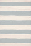 Dash & Albert Catamaran Stripe Light Blue/Ivory Indoor/Outdoor Rug