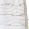 Taylor Linens Elisa White Linen Voile Curtain Panel