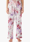 Pantalón de pijama clásico de algodón floral Emilia