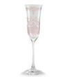Arte Italica Giardino Champagne Flute in Pink - Set of 4