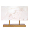Jamie Young Ghost Horizon Table Lamp - Brass Base - Lavender Fields