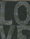 Sugarboo Designs L-O-V-E Art Print (Grey Wood Frame) 43" x 57"