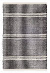 Dash & Albert Malta Black Ivory Woven Wool Rug