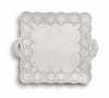 Merletto Antique Square Platter with Handles - Lavender Fields