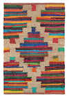 Dash & Albert Mod Chindi Multi Handwoven Jute Rug