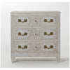 Modern History Carved and Painted Bedside Chest - Lavender Fields