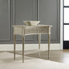 Modern History Ribbed Bedside Table in Antique Grey