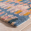 Alfombra de lana con microganchos en color coral Paint Chip de Dash &amp; Albert