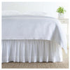 Pine Cone Hill Classic Hemstitch White Bed Skirt