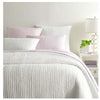 Pine Cone Hill Lana Voile White Quilted Sham - Lavender Fields