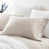 Pine Cone Hill Lush Linen Natural Pillowcases - Lavender Fields