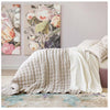 Pine Cone Hill Lush Linen Natural Puff - Lavender Fields