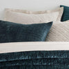 Pine Cone Hill Matte Velvet Juniper Quilted Sham