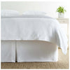 Pine Cone Hill Petite Trellis White Matelasse Bed Skirt