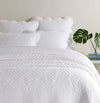 Pine Cone Hill Power Shake Scallop White Quilted Sham - Lavender & Company