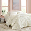 Pine Cone Hill Quilted Silken Solid Ivory Coverlet