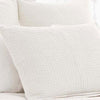 Pine Cone Hill Seychelles Dove White Quilted Sham