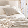 Pine Cone Hill Seychelles Dove White Quilted Sham