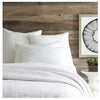 Pine Cone Hill Seychelles Dove White Quilted Sham