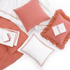 Pine Cone Hill Trio Coral Flat Sheet