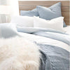 Pom Pom at Home Huntington Dusty Blue Euro Sham