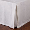 Pom Pom at Home White Pleated Linen Bedskirt