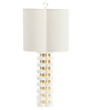 Quatrefoil Lamp White - Lavender & Company