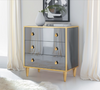 Modern History Smoked Mirror Bedside Chest