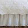 Taylor Linens Linen Voile White Bed Skirt