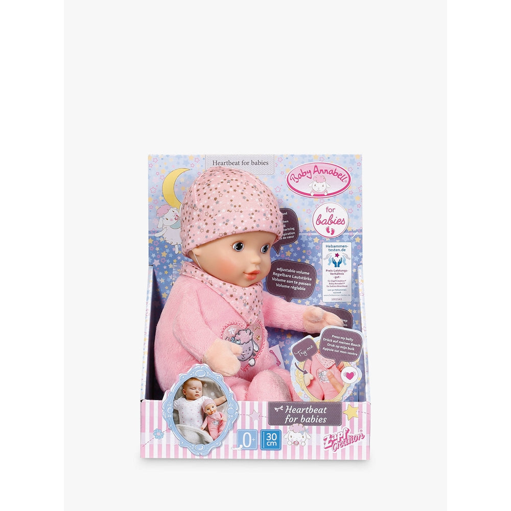 baby annabell newborn heartbeat doll