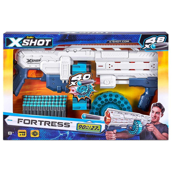 Blue Tones & White Zuru X-Shot Foam Dart Shooter Toy Nerf Style Gun