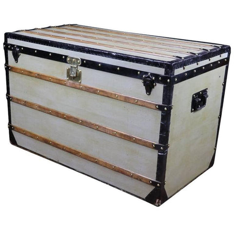 Early checkerboard Damier Canvas Louis Vuitton Trunk Circa 1890s - Leather  Storage & Accessories