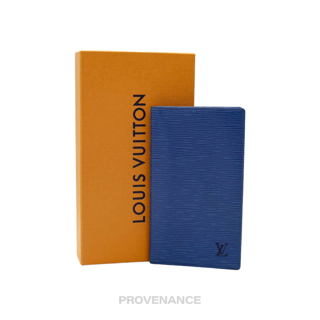 Louis Vuitton MALLETIER Long Wallet - Blue Epi Leather – PROVENANCE