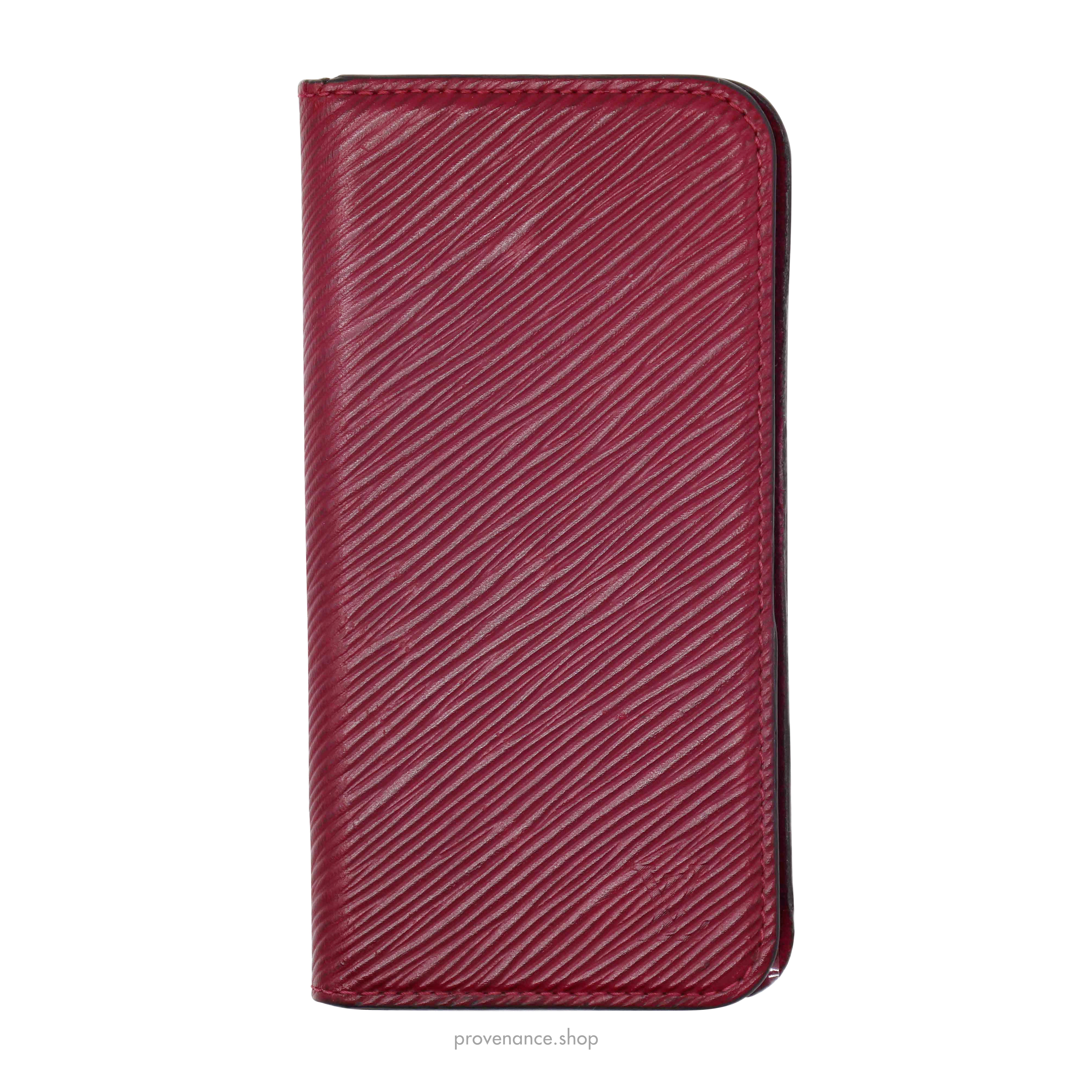 Louis Vuitton iPhone X/Xs Folio Case - Fuchsia Epi Leather