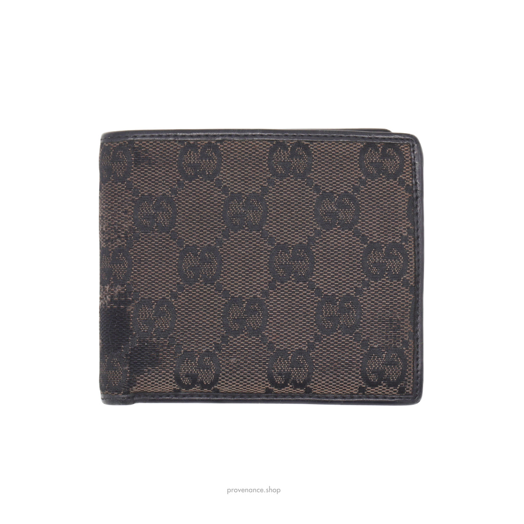 GG Supreme Canvas Wallet in Black - Gucci