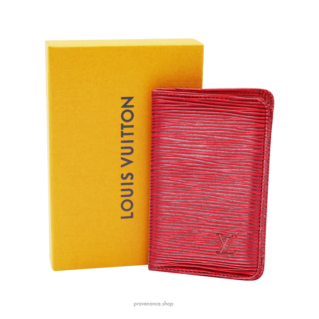 Authentic Louis Vuitton Black/Navy Epi Pocket Organizer Card Holder – Paris  Station Shop