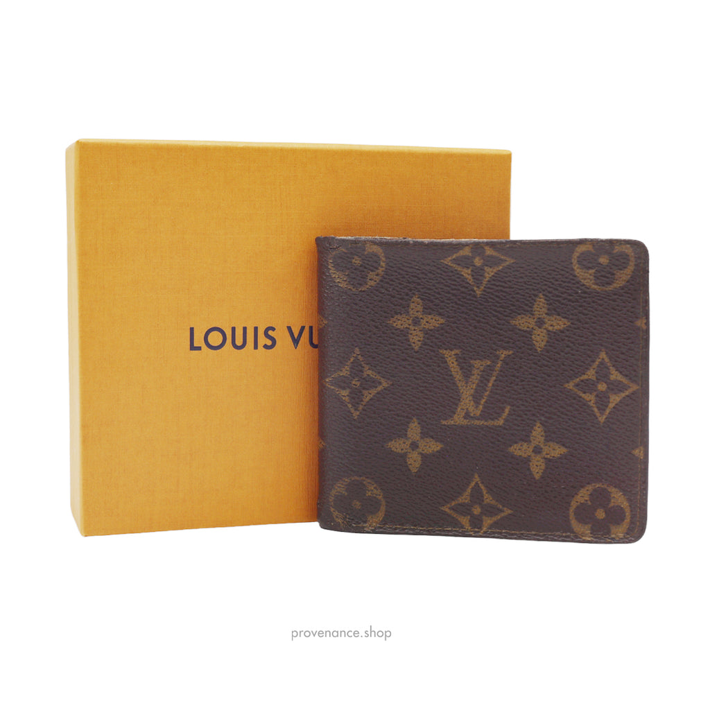 Louis Vuitton Multiple Wallet Monogram Brown/Orange in Canvas with