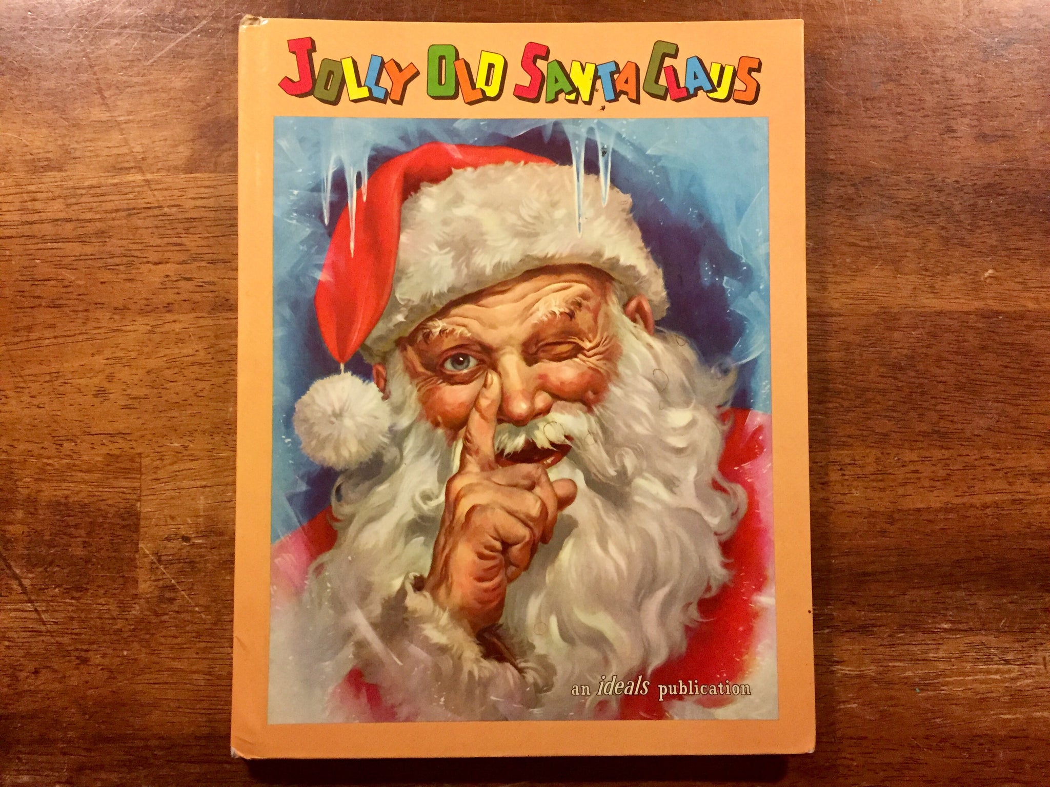 Jolly Old Santa Claus Hardcover Book Vintage 1961 George Hinke Illu Bibliohaven Com