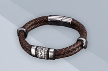 Load image into Gallery viewer, Men&#39;s Double Layer Leather Bracelets
