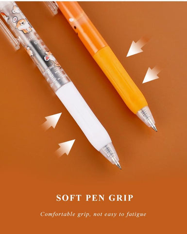 shiba gel pen by paper