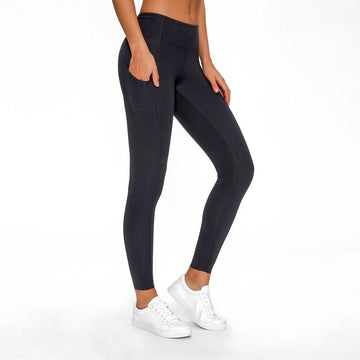 Nepoagym 25 No Front Seam Women Yoga Leggings With Side Pockets