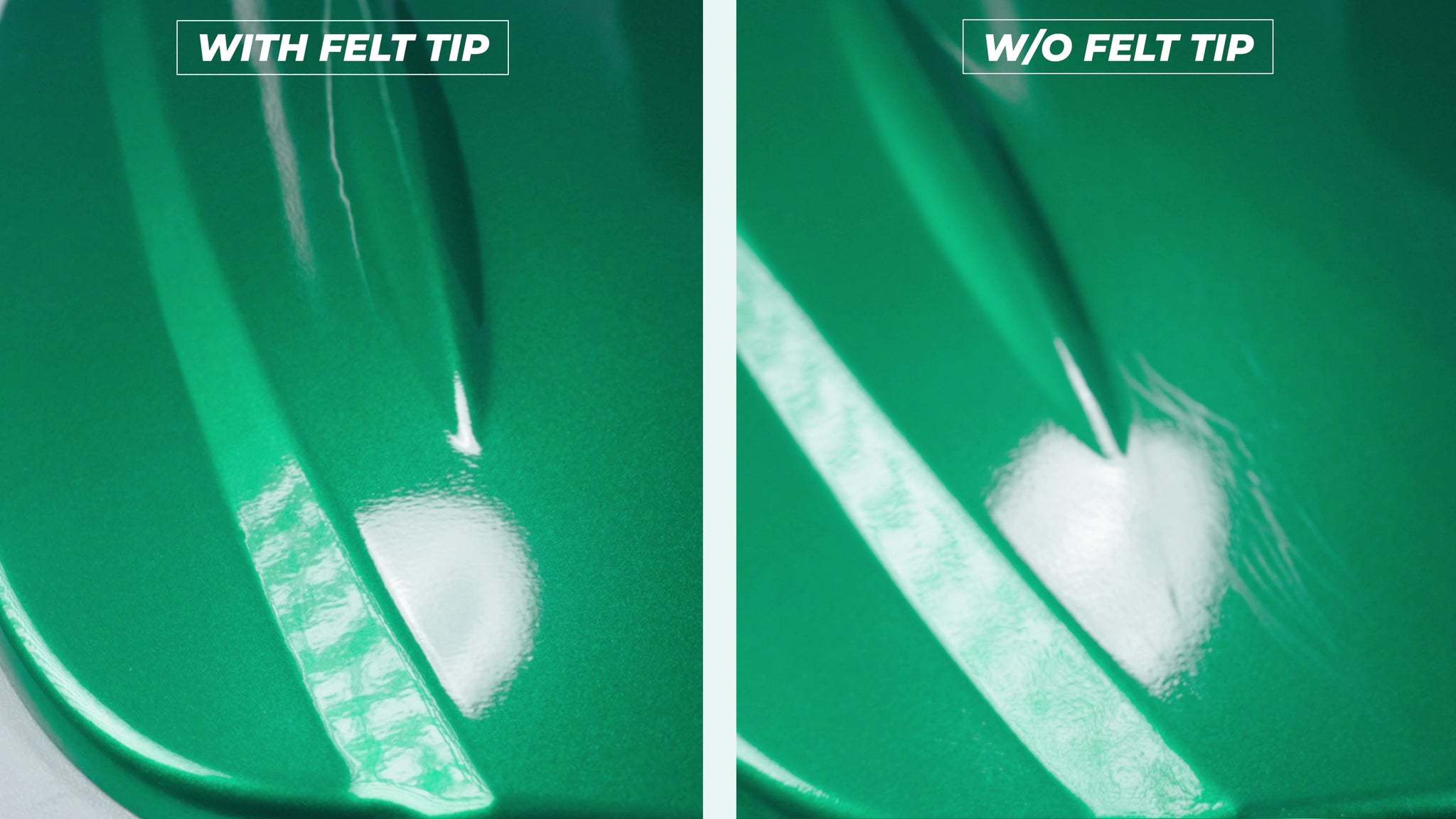 With and Without Felt Tip