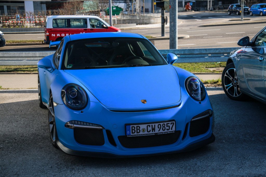 VViViD+ Matte Smurf Blue (Riviera Porsche GT3 Blue) Vinyl Wrap | The ...