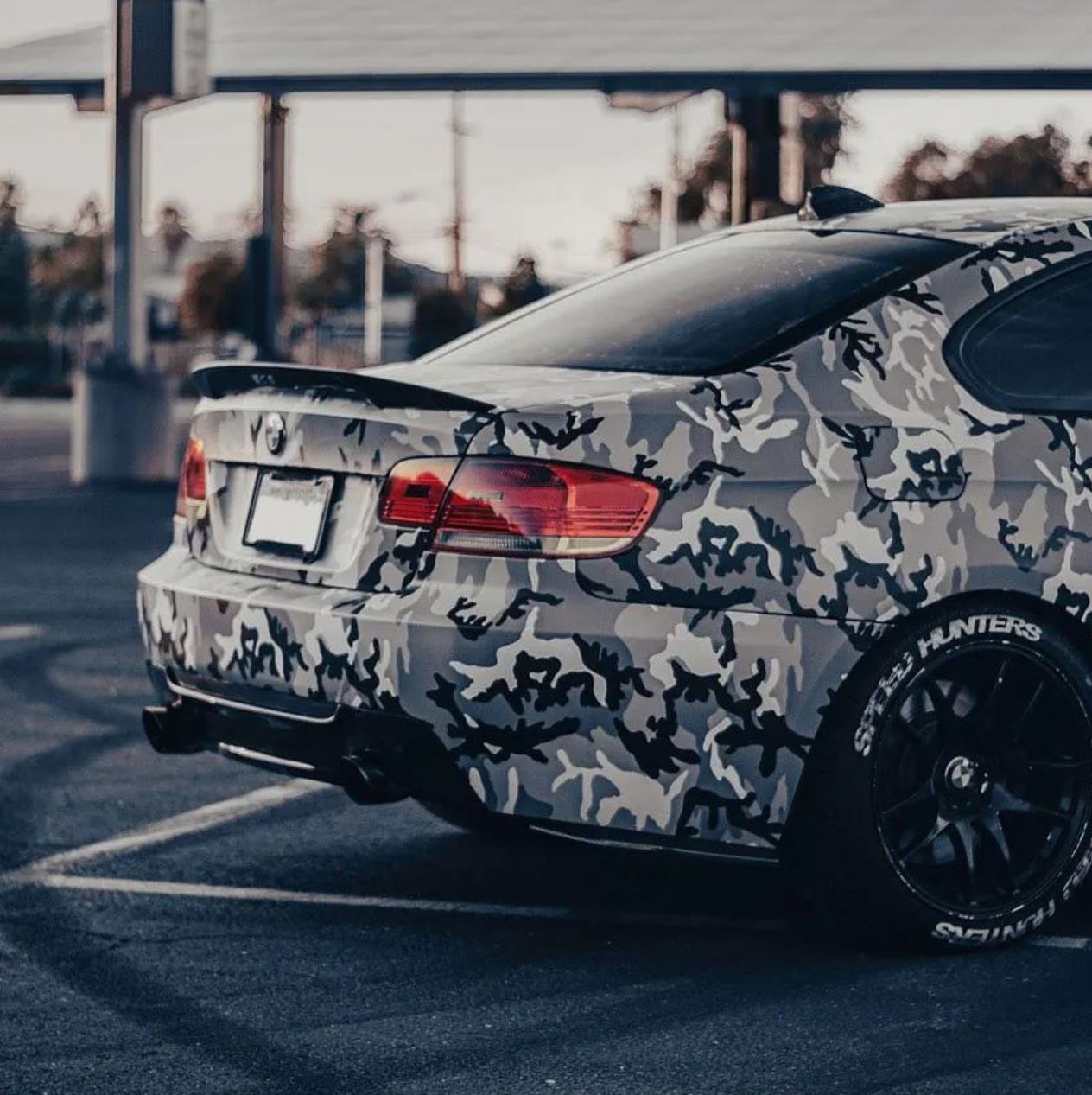 Pellicola ABSTRACT GREY MILITARY CAMOUFLAGE Pellicola Car Wrapping