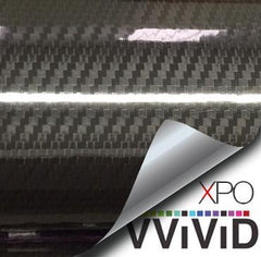  VViViD Black True R Carbon Fiber Vinyl Wrap Roll with