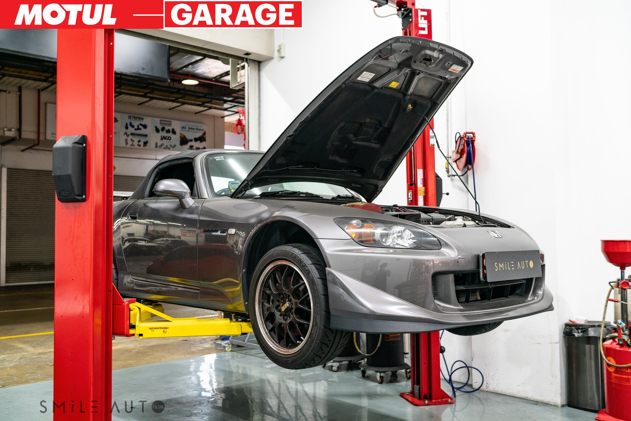 MOTUL 300V 5W40 10W40 Engine Oil Service Package: Honda S2000 2.2M 