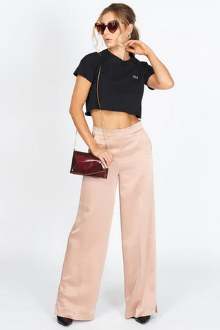 Samantha Palazzo Trousers in Champagne