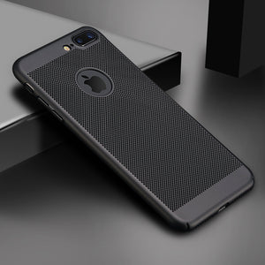 Ultra Slim Phone Case For iPhone 6 6s 7 8 Plus Hollow Heat Dissipation Case Hard PC For iPhone 5 S SE 11 Pro Cover Coque X S MAX