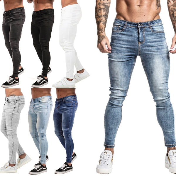 mens skinny stretch jean shorts