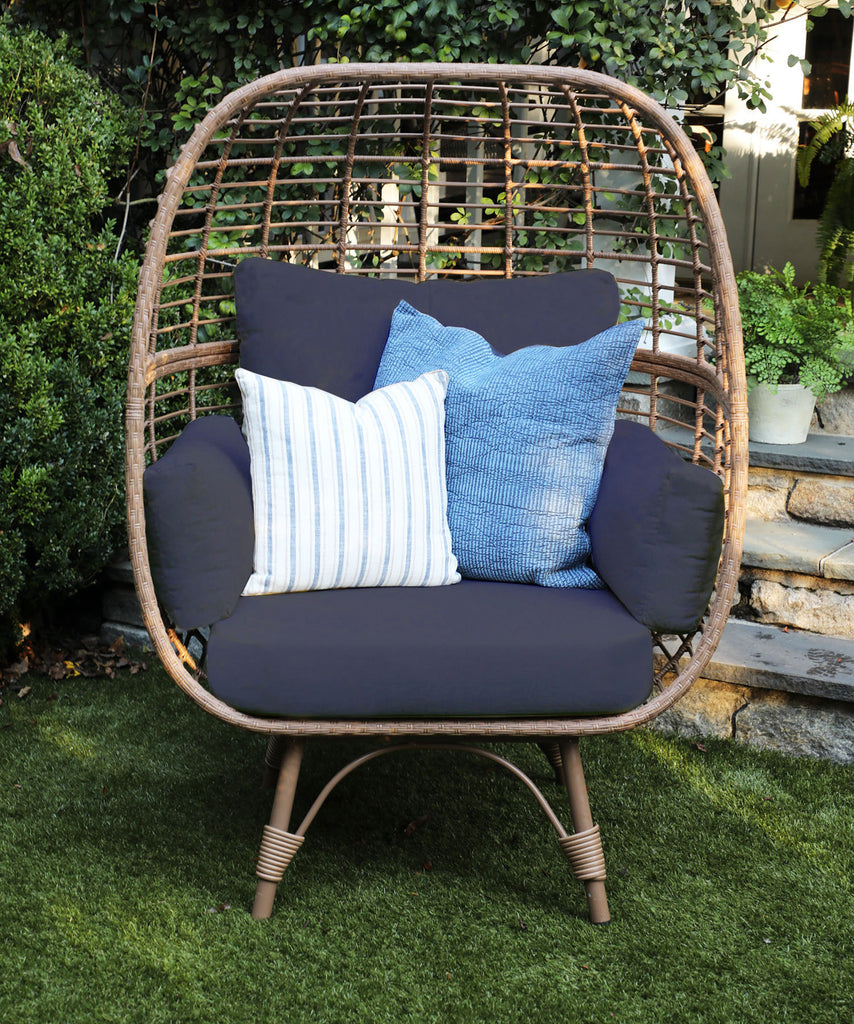 sunbrella woven egg chair